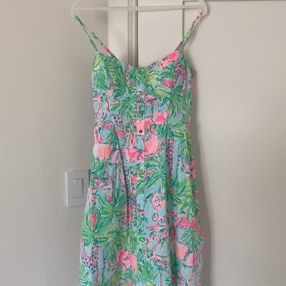 Lilly Pulitzer Dresses & Skirts - NEVER WORN Lilly Pulitzer Dress Flamingo Floridia